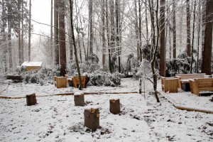 Sturmschaden Kletterwald München (Sitzgelegenheiten)