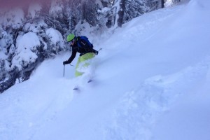 Kletterwald München Teammitglied Sarah bei Skifahren